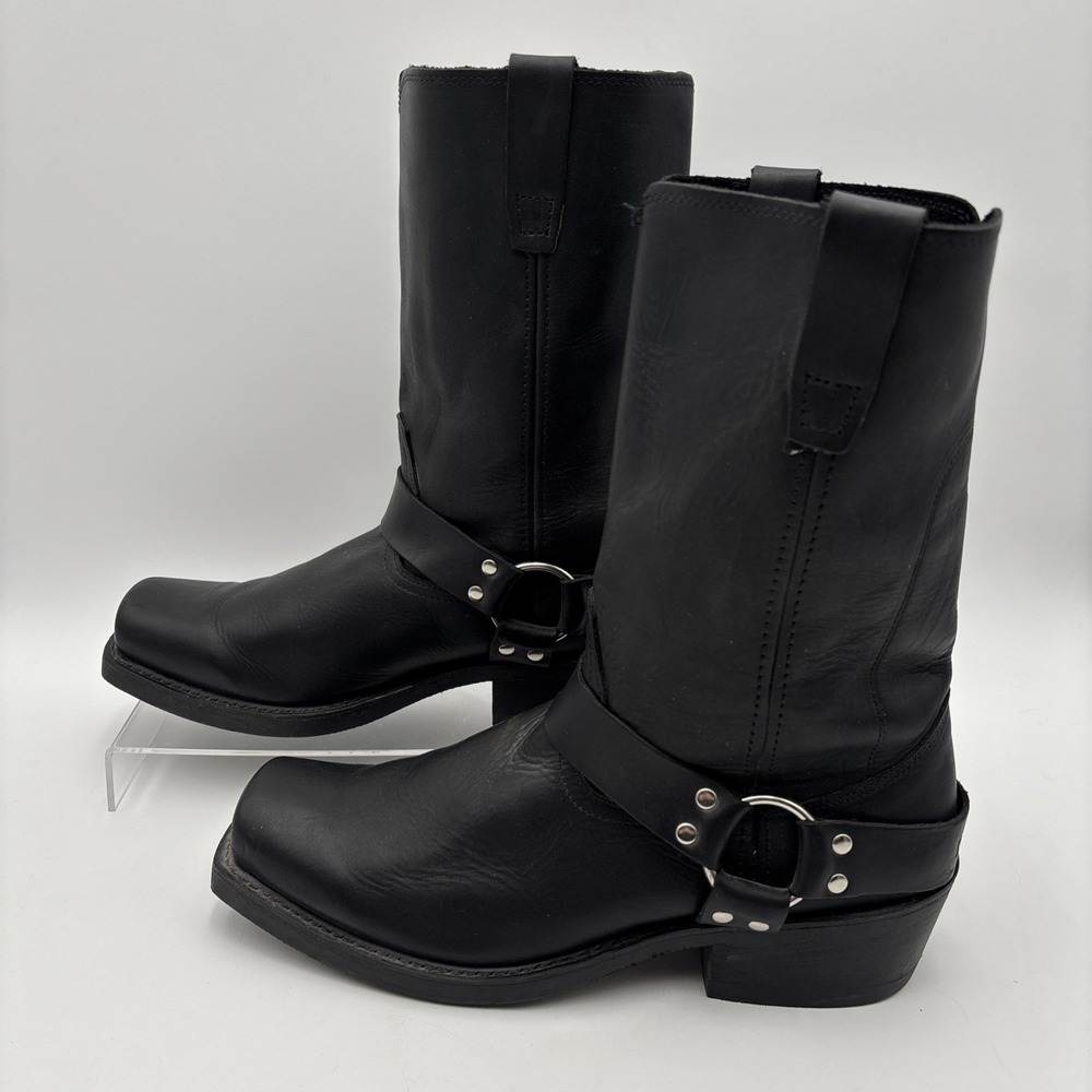Durango DB510 Men's Size 11.5 EE Black Leather Engineer Harness Pull-On Boots
